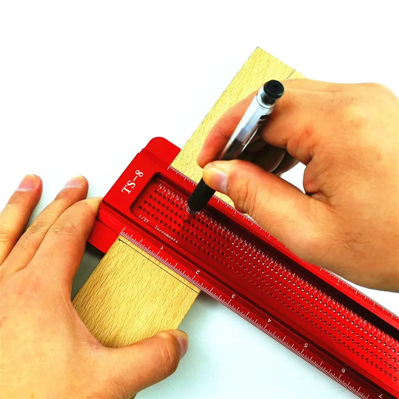 DHgate.com:T-Shape Scribing Ruler for Carpenters - Metric Aluminum ...