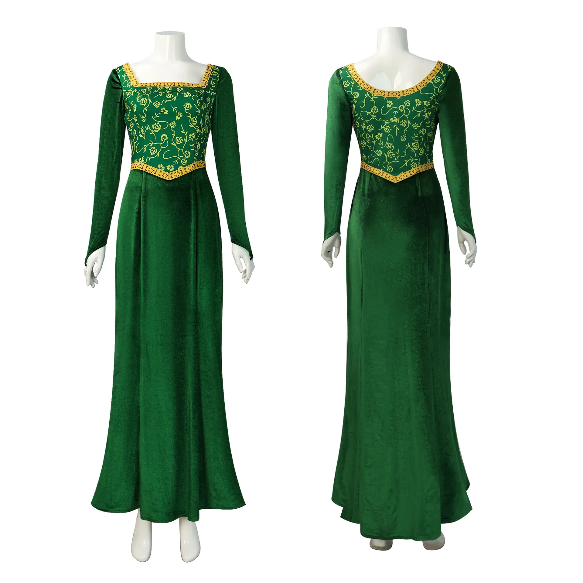 Princess Fiona Velvet Dress Women Shrek Cosplay Costume Long Sleeve Square  Neck Halloween Carnival Outfit from Dhgate Others Apparel - price 27.36