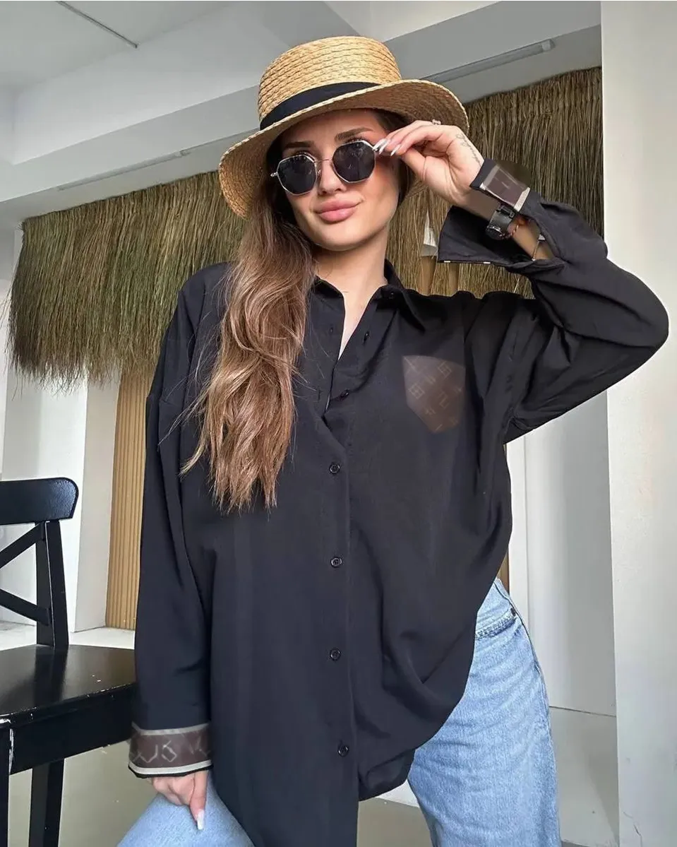 Luxurious Women's One-Piece ladies classic blouses and Shirt Dress  with Classic Pattern - Perfect for Parties and OL Events