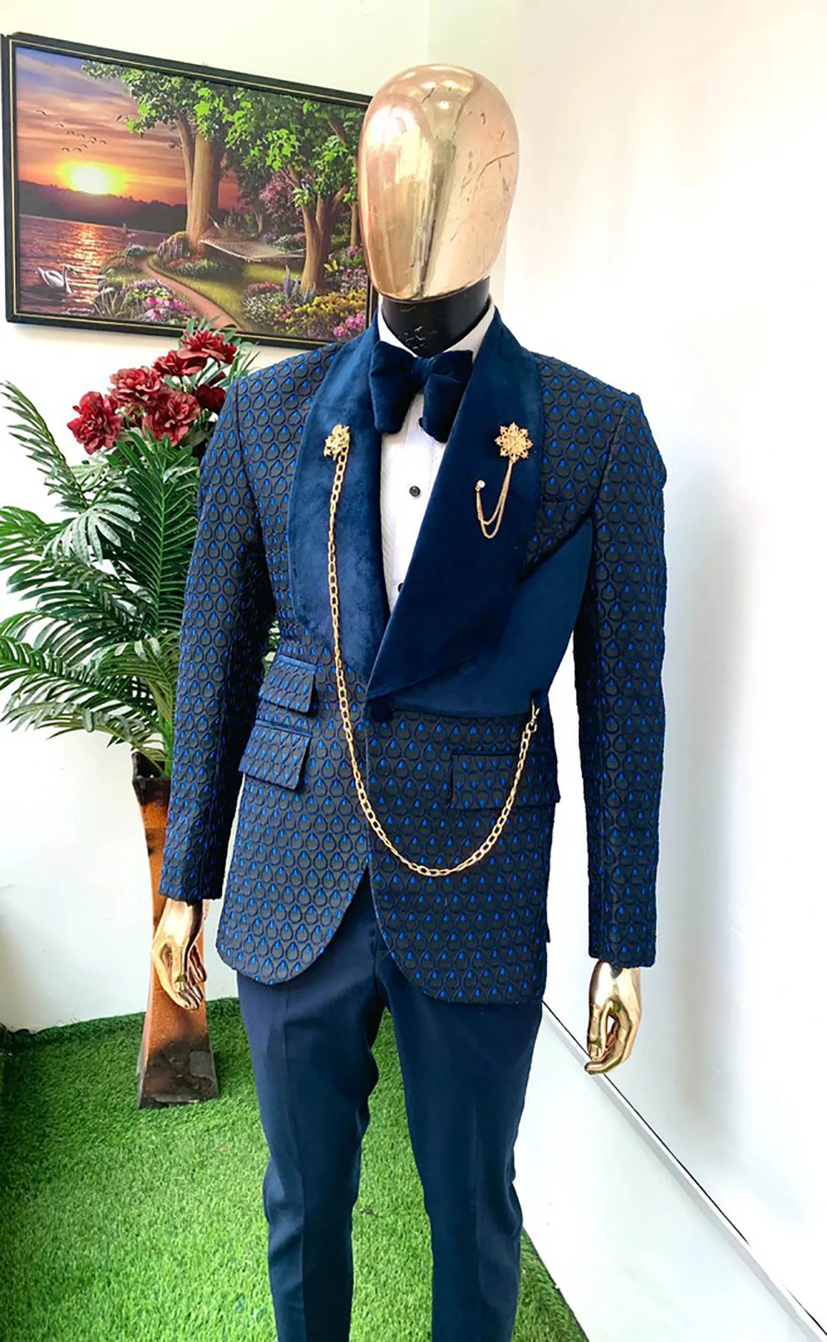 Moderns Mens Smoking Tuxedo Shawl Lapela Blazer Groom Coat Night Evening  Exclusivo Bola De Formatura De Festa De Máscaras Custom De $540,16 | DHgate, image size:1200x1948