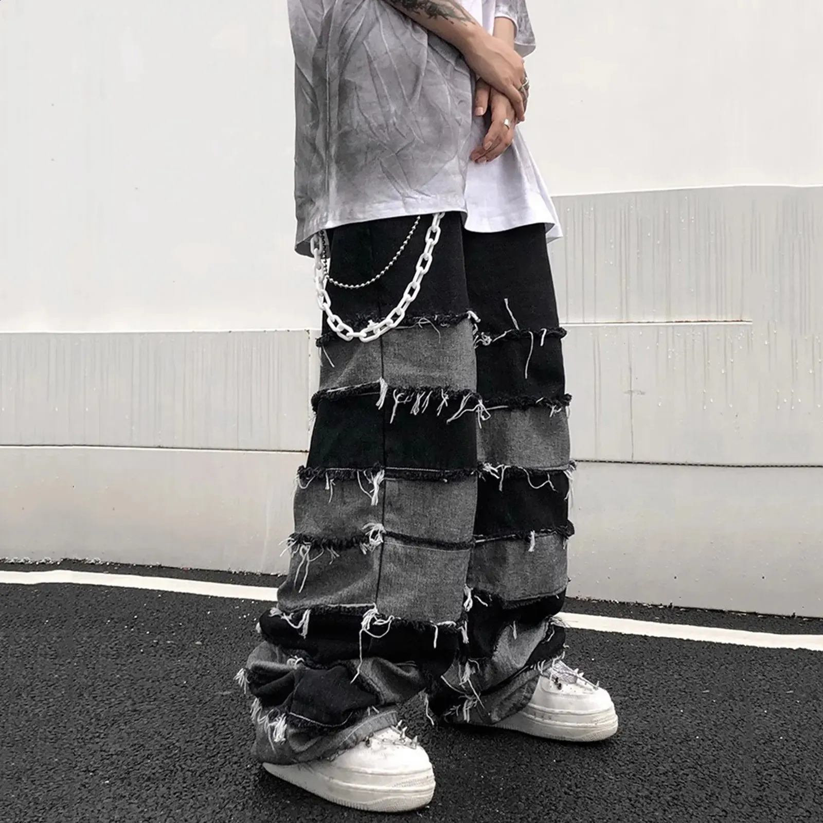 Street Tassel Ripped Make Old Bottoms Street Tassel Ripped Make Old Bottoms