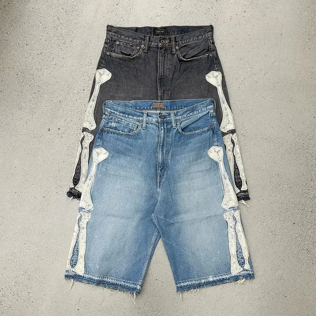 Save Big on Bulk High Waist Booty Shorts Denim Baggy Denim Shorts Womens  Rhinestone Shorts: High Waist Goth Trousers, Y2K Embroidered Casual  Harajuku