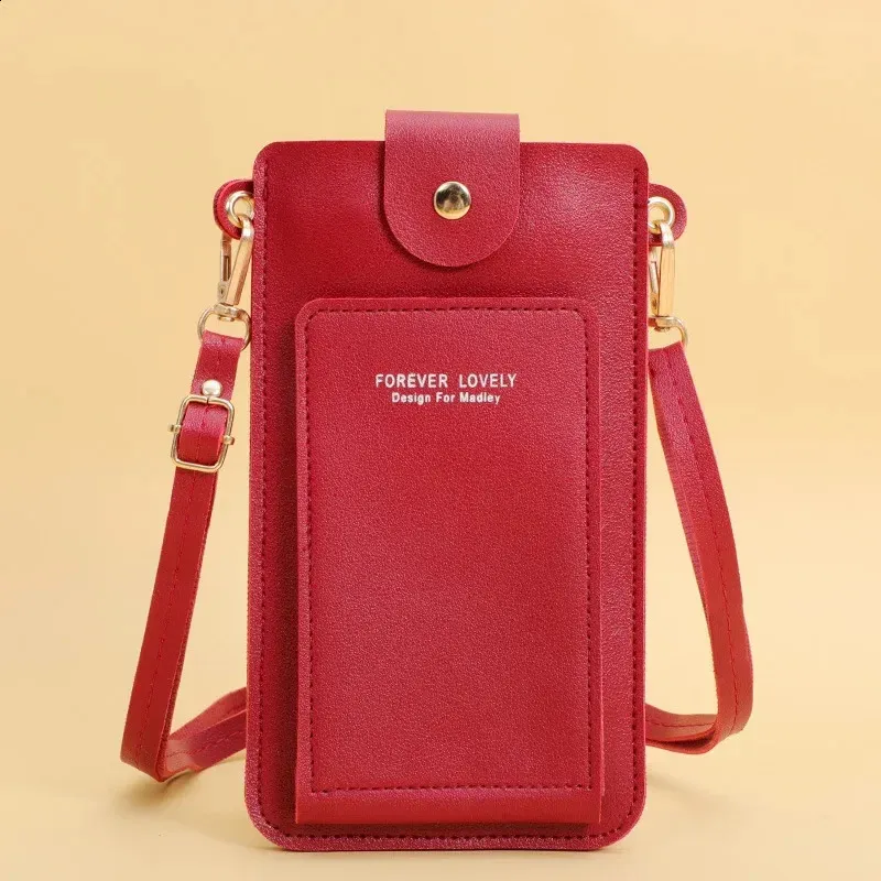 AMZZ Womens Soft Leather Crossbody Wallet With Touch Screen Waterproof Cell Phone Pouch Purse Shoulder Strap And Handbag 240725 9E S From Adboshop 14.33 DHgate.Com
