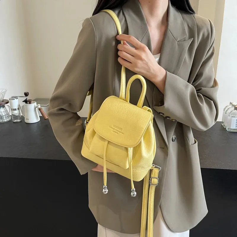 candy leather backpack Double Window PU lightweight school backpack for girls boasts multiple pockets and a 15.6 LEFTSIDE Candy Color Women's Cute