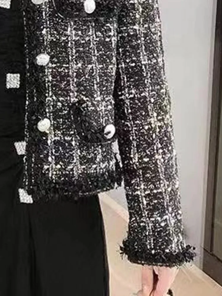 Ladies Tweed Jackets Elegant Womens Short Coat, Korean Fashion