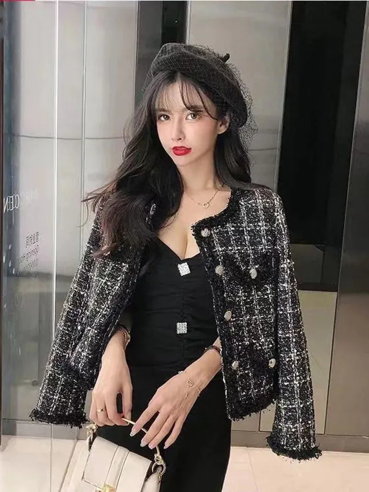 Ladies Tweed Jackets Elegant Womens Short Coat, From Dao01