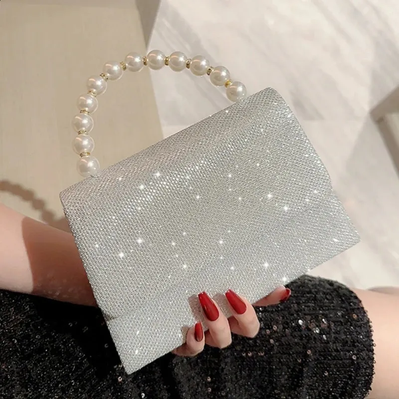 Wedding Party Clutch Sparkly Rhinestone Clutch Purse - Wedding & Evening Party Bag With Detachable Chain Evening Bags For Women Formal