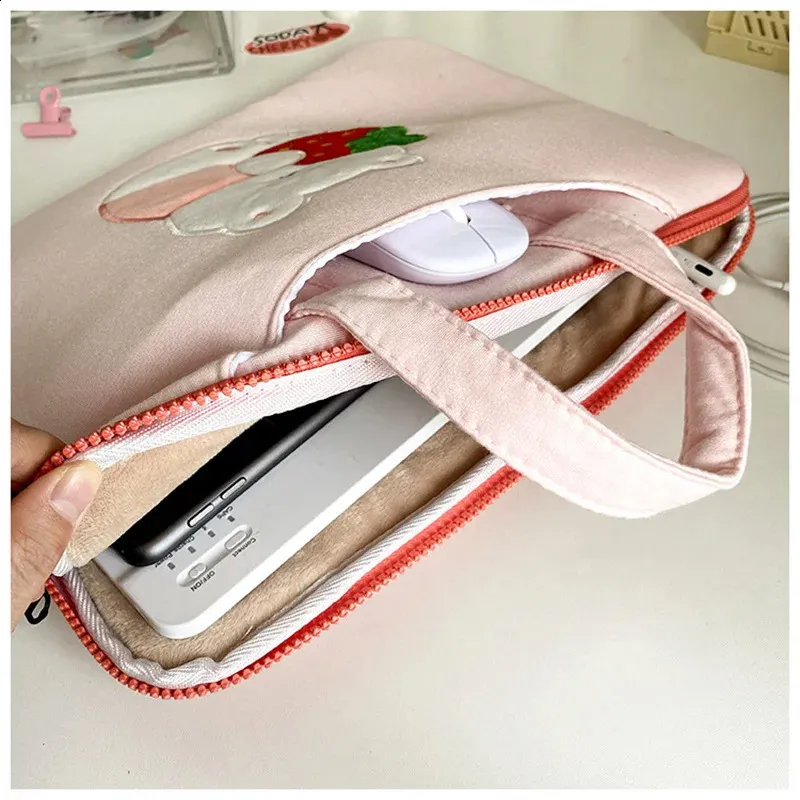★TOUT Y EST★ Airy Laptop Bag Sweet Jelly Bear 1315 inches Kawaii Fairy Kei Laptop Bag Bear Unicorn Eggplant Cute