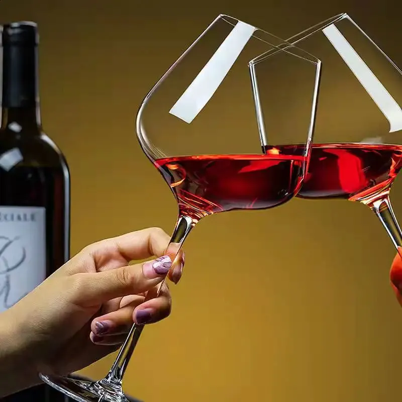 Set of 2 Burgundy Wine Glasses Wine Glass Champagne Glasses  Cocktail-glasseses Whiskey Glass 240729
