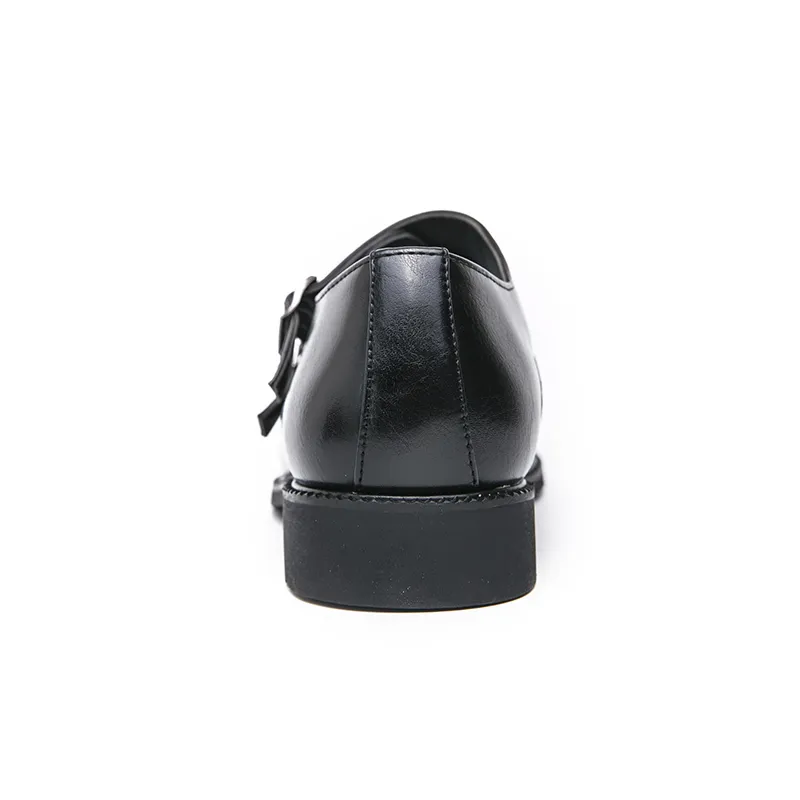 Men's Monk Strap Leather Dress Shoes, Pointed Toe Buckle, Business Office Wedding, Comfortable & Stylish Men's Monk Strap Leather Dress Shoes, Pointed Toe Buckle, Business Office Wedding, Comfortable & Stylish