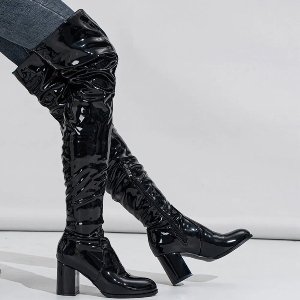 Comfy thigh high boots on sale