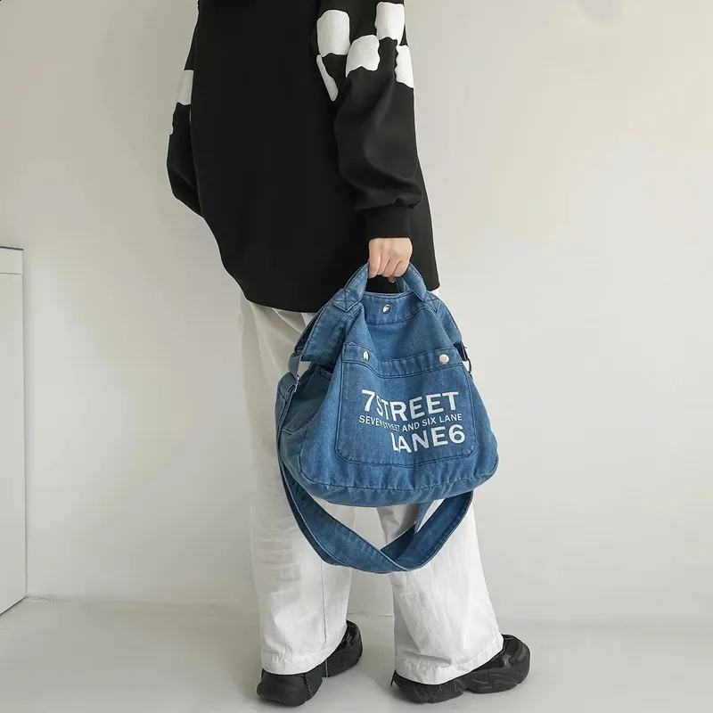 DHgate.com:Denim Messenger Bag: Eco-friendly Canvas Tote for DHgate.com:Denim Messenger Bag: Eco-friendly Canvas Tote for