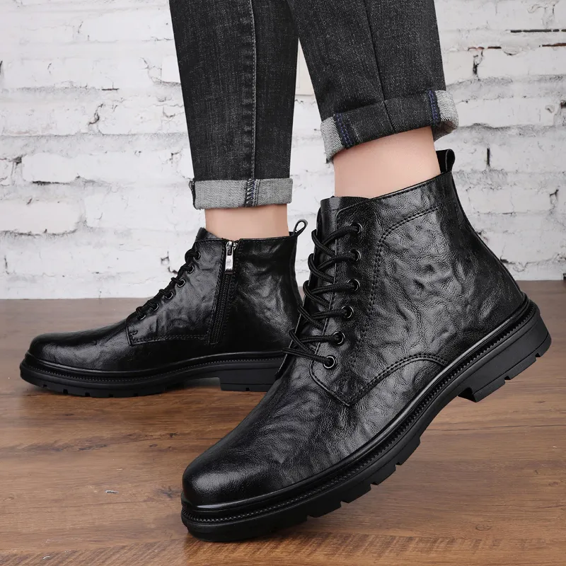 Mens Shoes Genuine Leather Male Desert Tactical Military Boots Low Top Men Casual Shoes Fashion Lace Up For Men Military Boots From 71 34 DHgate