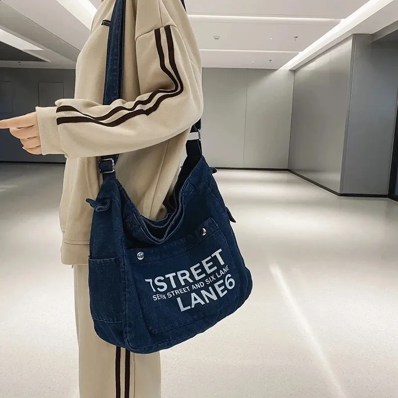 DHgate.com:Denim Messenger Bag: Eco-friendly Canvas Tote for DHgate.com:Denim Messenger Bag: Eco-friendly Canvas Tote for