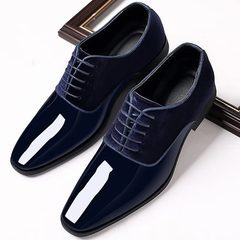 Classic PU Patent Leather Dress Shoes for Men Lace-Up Casual Business  Formal Office Oxfords from Dhgate Dress Shoes - price 136.02