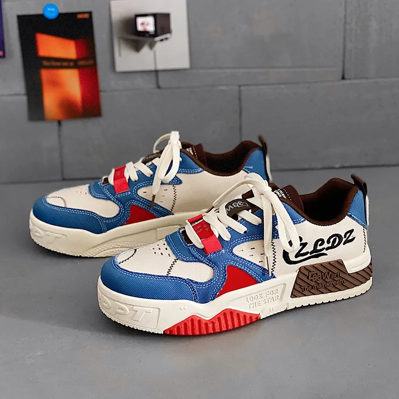 Save Big on Bulk Chunky Shoes For Mens Chunky Shoes For Men Trend Brand  Male Sneakers Comfortable Splicing Men Casual Shoes Walking Vulcanized  Shoes