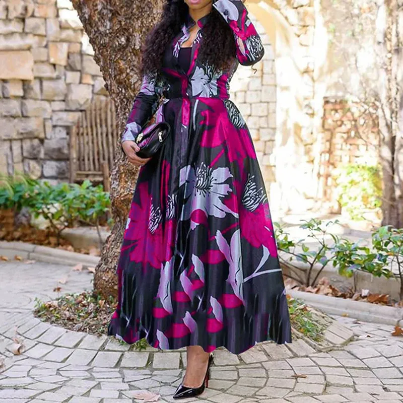 womens long sleeve a line dress Long Sleeve Crew Neck A Line Dress