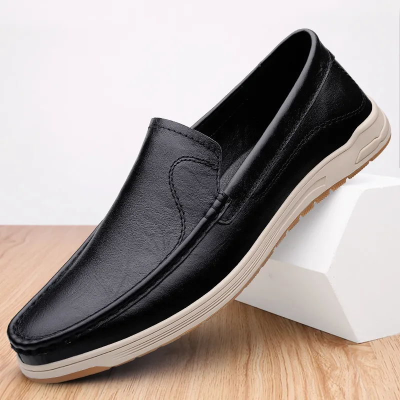 Bulk Barefoot Dress Shoes For Men, Genuine Leather Slip On Dress