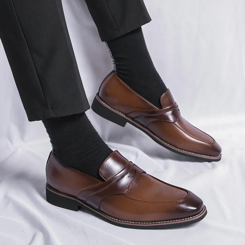 light brown long dress Museum Brown Leather Derby Dress Shoe main image 1