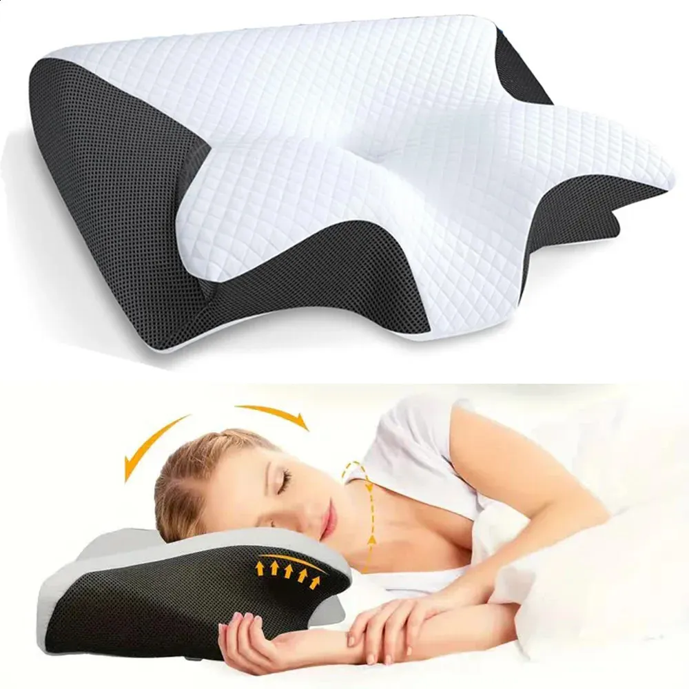 2024 Butterfly Memory Foam Neck Pillow Orthopedic Cervical