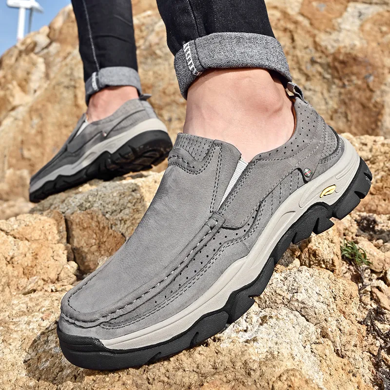 Spring Genuine Leather Mens Shoes Brand Autumn Plus Size  display picture 2