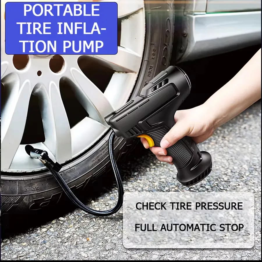 cigarette lighter tire air pump Car Electric Portable Tire Air Pump with Wireless Charging and Tire Pressure  Gauge, Plug-in Cigarette Lighter/USB Powered from Dhgate Inflatable Pump