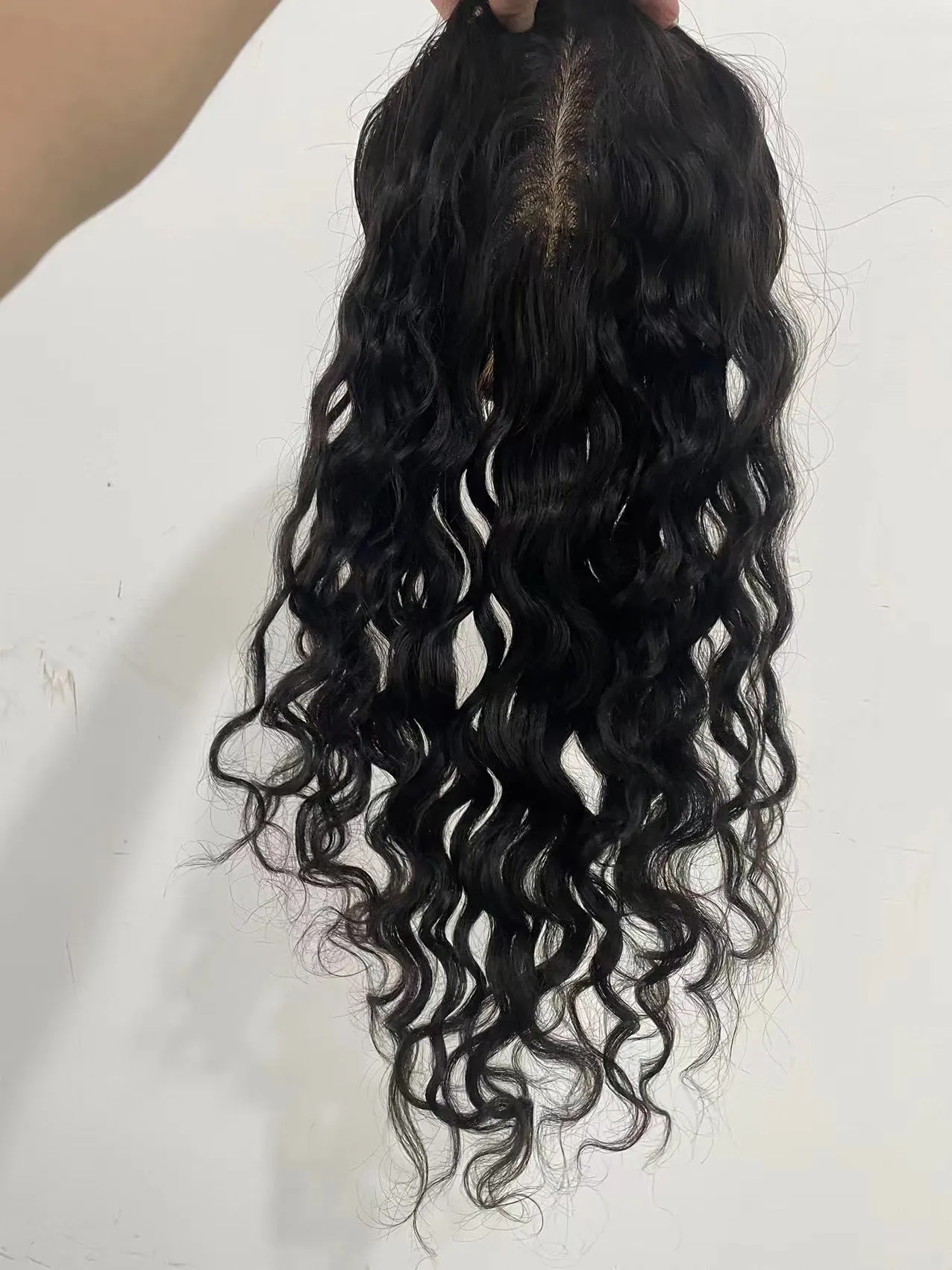 European Virgin Hair Silk Base Clip-In Topper with