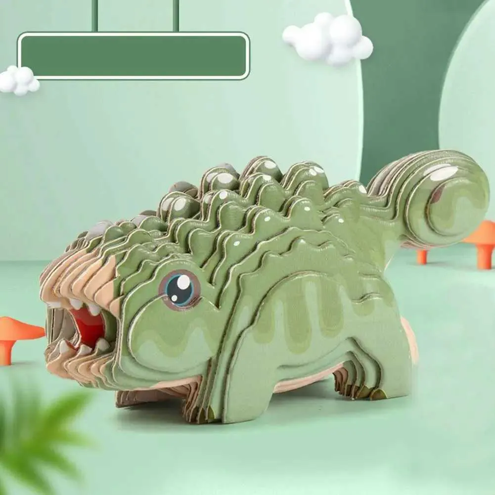 Dinosaur 3D Paper Puzzle Educational Montessori Toy... From Kam_wo ...