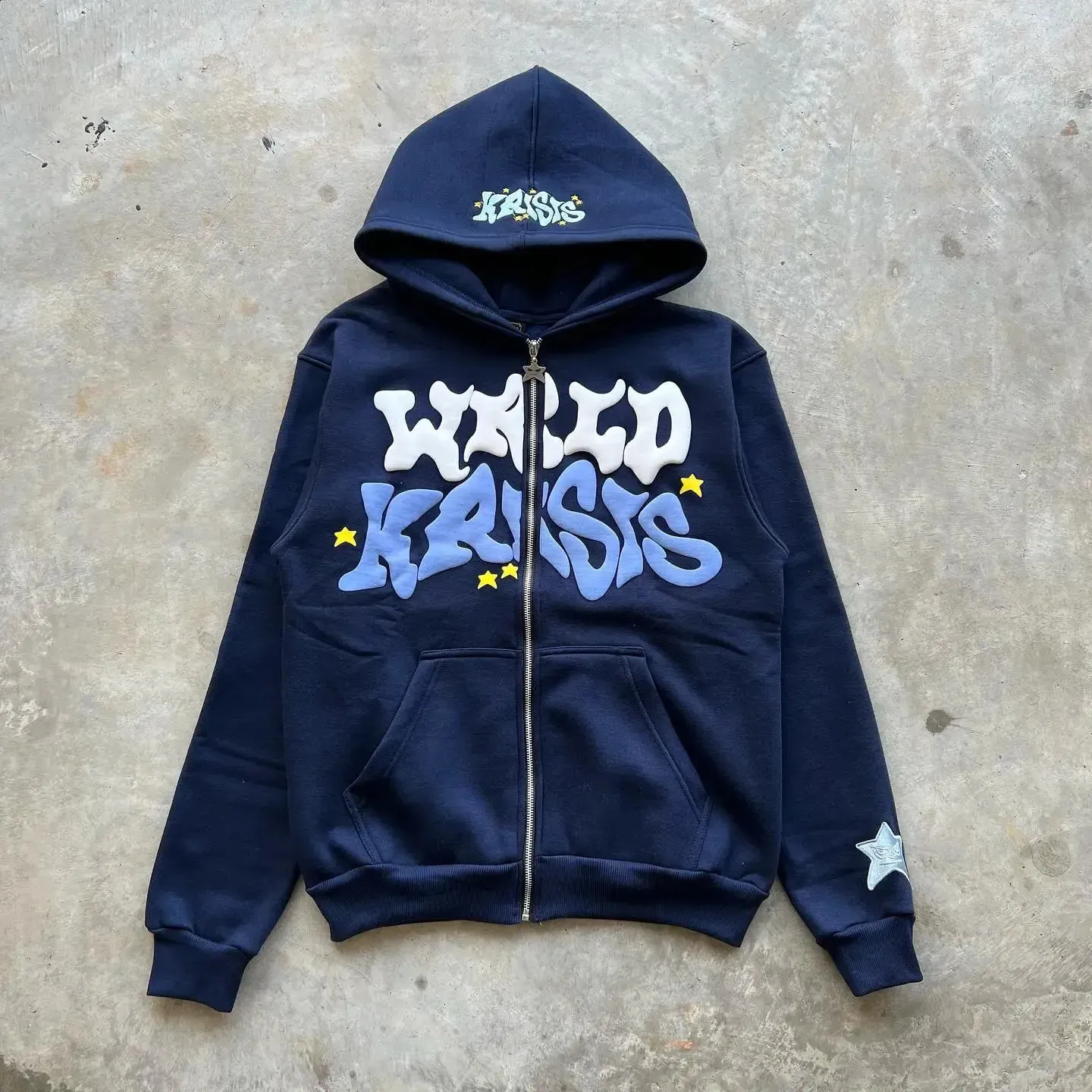 Y2K Harajuku Gothic Zip zip up hoodie with Hip Hop Letter Y2K Harajuku Gothic Zip zip up hoodie with Hip Hop Letter