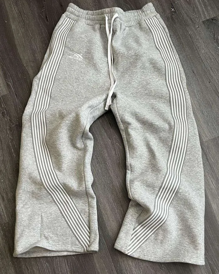 Haruku Hip Hop Striped Letters Embroidered Retro Baggy baggy Haruku Hip Hop Striped Letters Embroidered Retro Baggy baggy