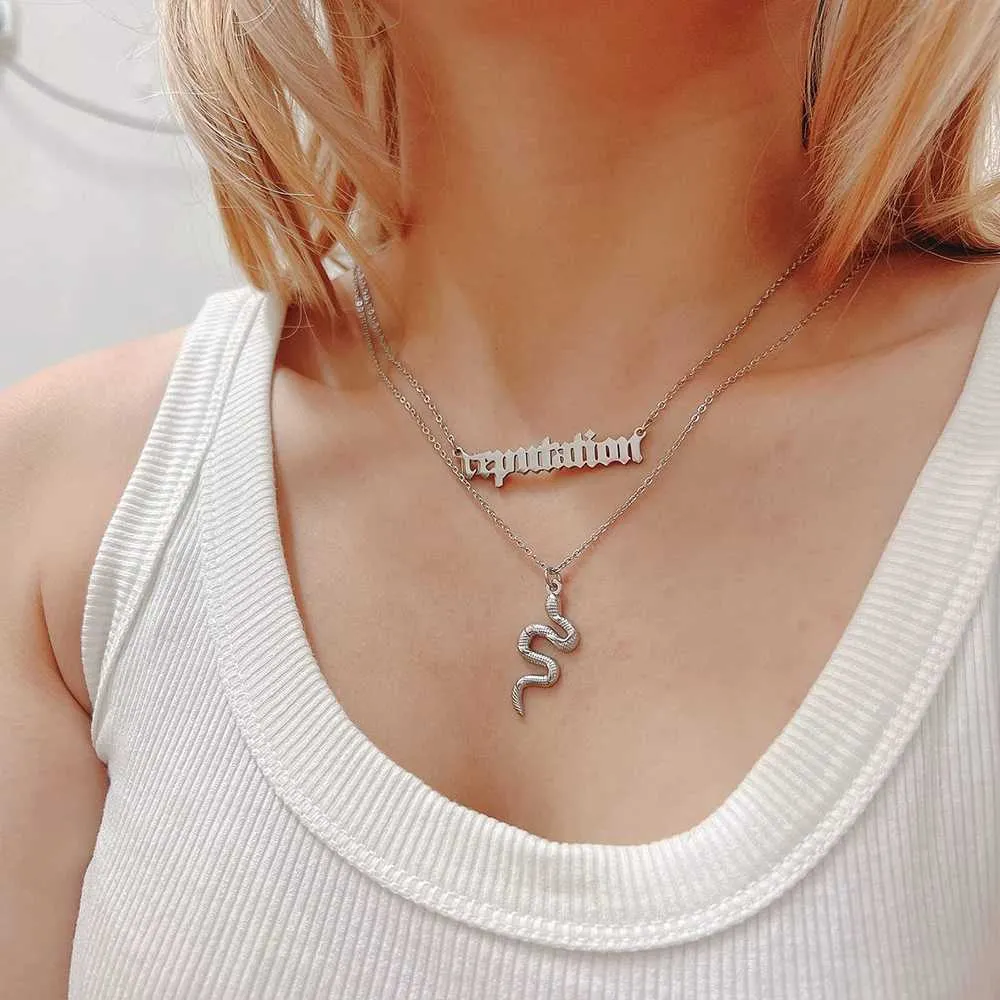 DHgate.com:Snake Pendant Necklace - Taylor Swift Reputation