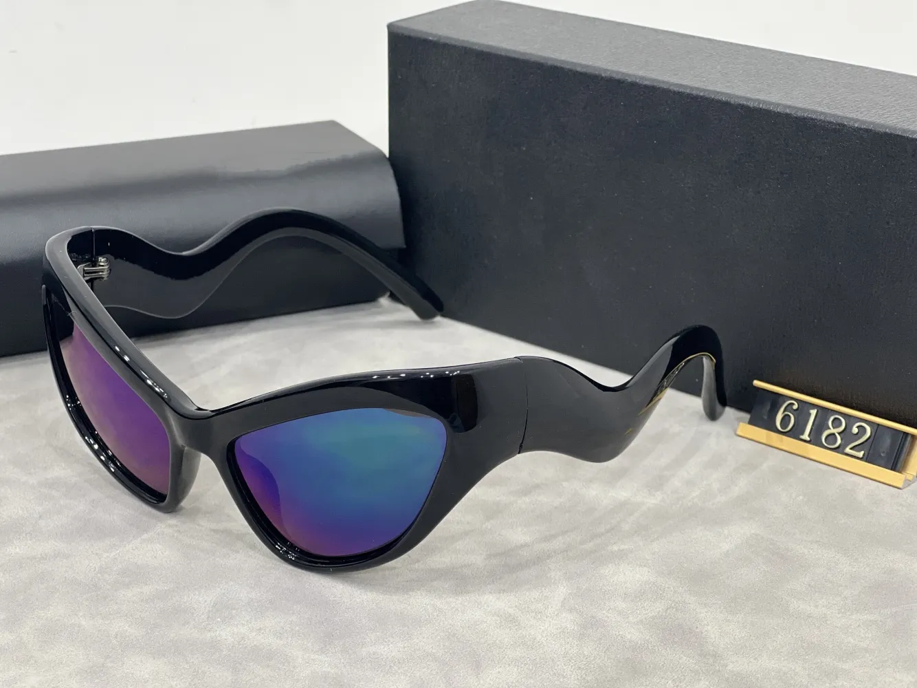 Large square polarized sunglasses with alloy PC frame for 