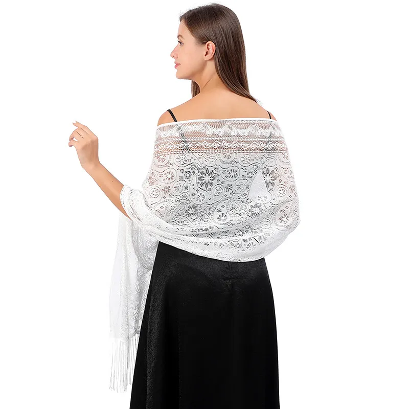 chinese dress ladies BRYCTSISEN Women's Floral Lace Shawls and Wraps for Evening Dress Fringe  Lace Pashmina Scarf for Wedding Costume Party (Black) at Amazon Women's  Clothing store main image 0