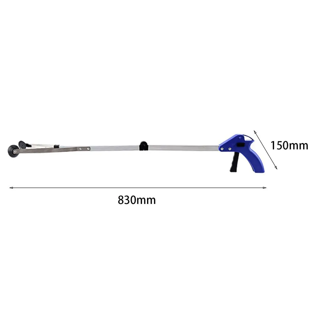 Rubbish Pick Up Tool: Foldable Alloy Trash Grabber, Lightweight For Daily Use, Waste Leaf Picker, Cleaning Clip For Garden Tool