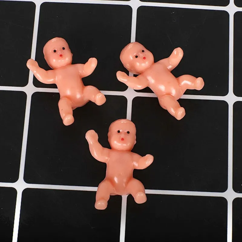 Mini Toys For Dolls Tiny Plastic Baby Figurines, 3cm Assorted