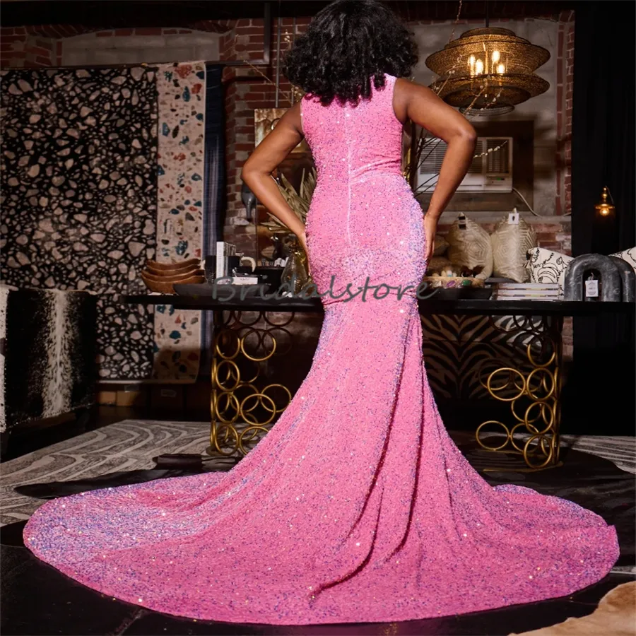 dressy evening dresses ASHLEYlauren 11814 Beaded Fringe Gown with Plunging Neckline main image 1
