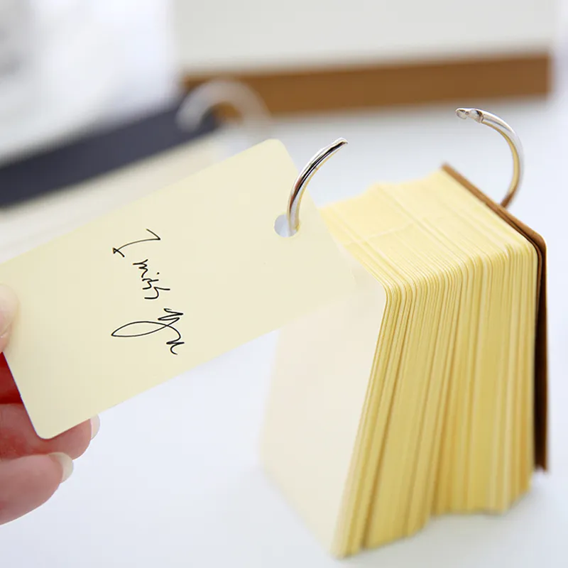 Kraft Paper Flashcard Ring Binder for Loose Leaf Study Memo Pads DIY  Stationery from Dhgate Other Office & School Supplies - price 13.61