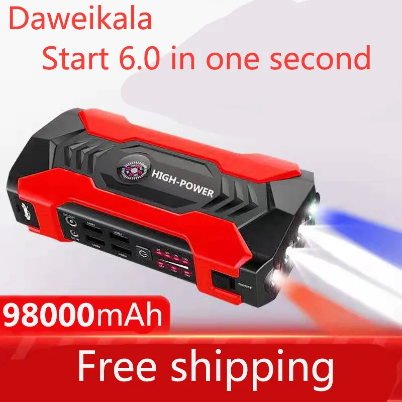 98000mAh Car Jump Starter Starting Device Battery Power Bank Jumpstarter Auto Buster Emergency Booster Car Charger Jump Start