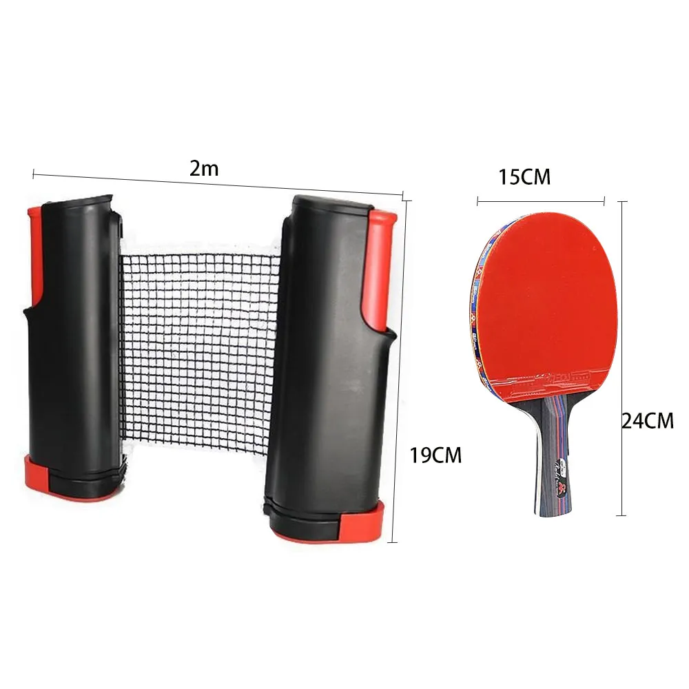 Paddle Play Racket Premium Ping Pong Set - Professional Table Tennis Racket Kit with Net ...