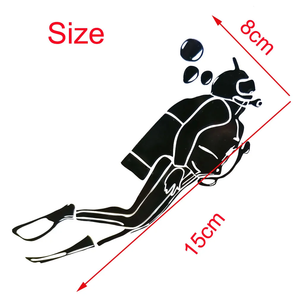 Diver Vinyl Decals For Diving Tanks And Fins Personalized Waterproof ...