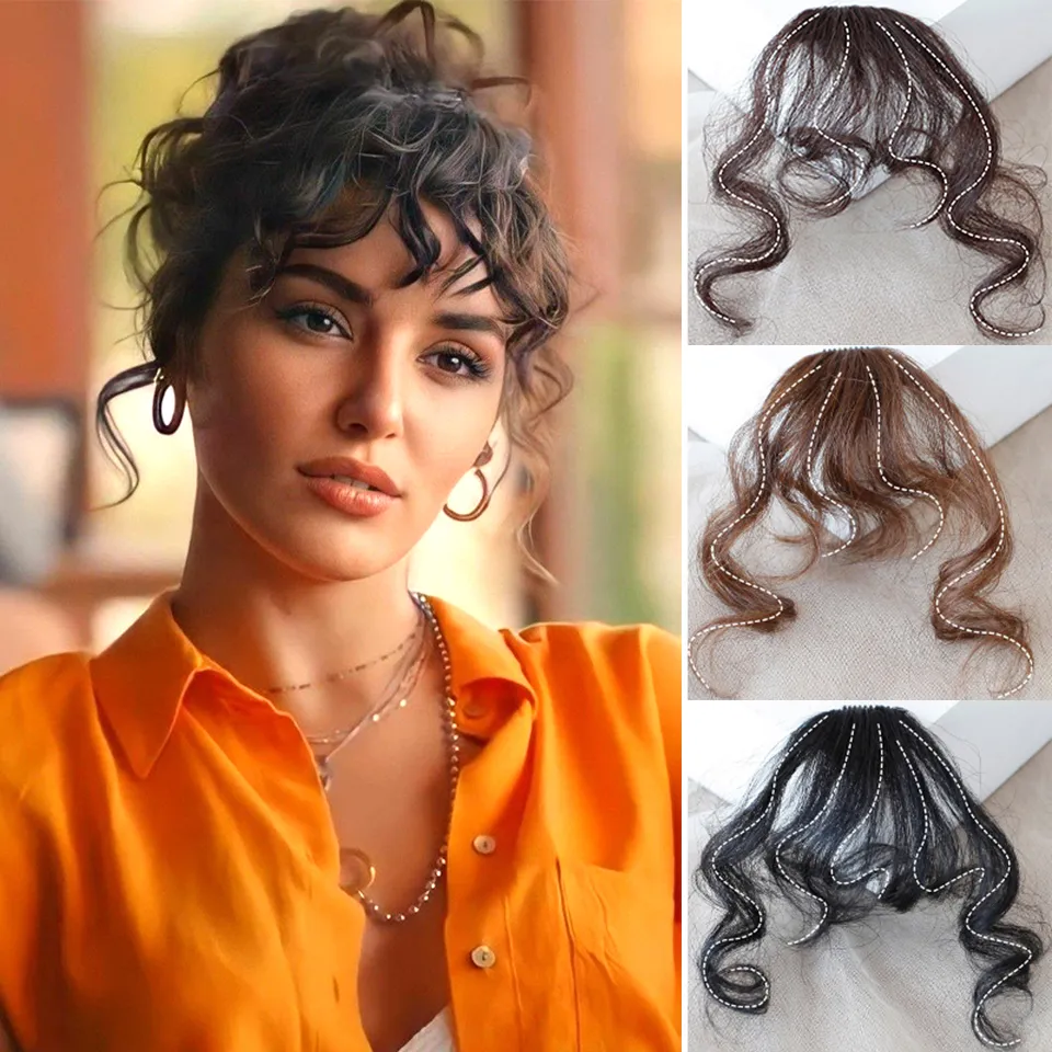 Save Big on Bulk Curly Hair Straight Bangs Curly Synthetic Braiding Hair  Bangs Clip: Natural Style Heat Resistant Fiber Hairpiece For Women Black, 