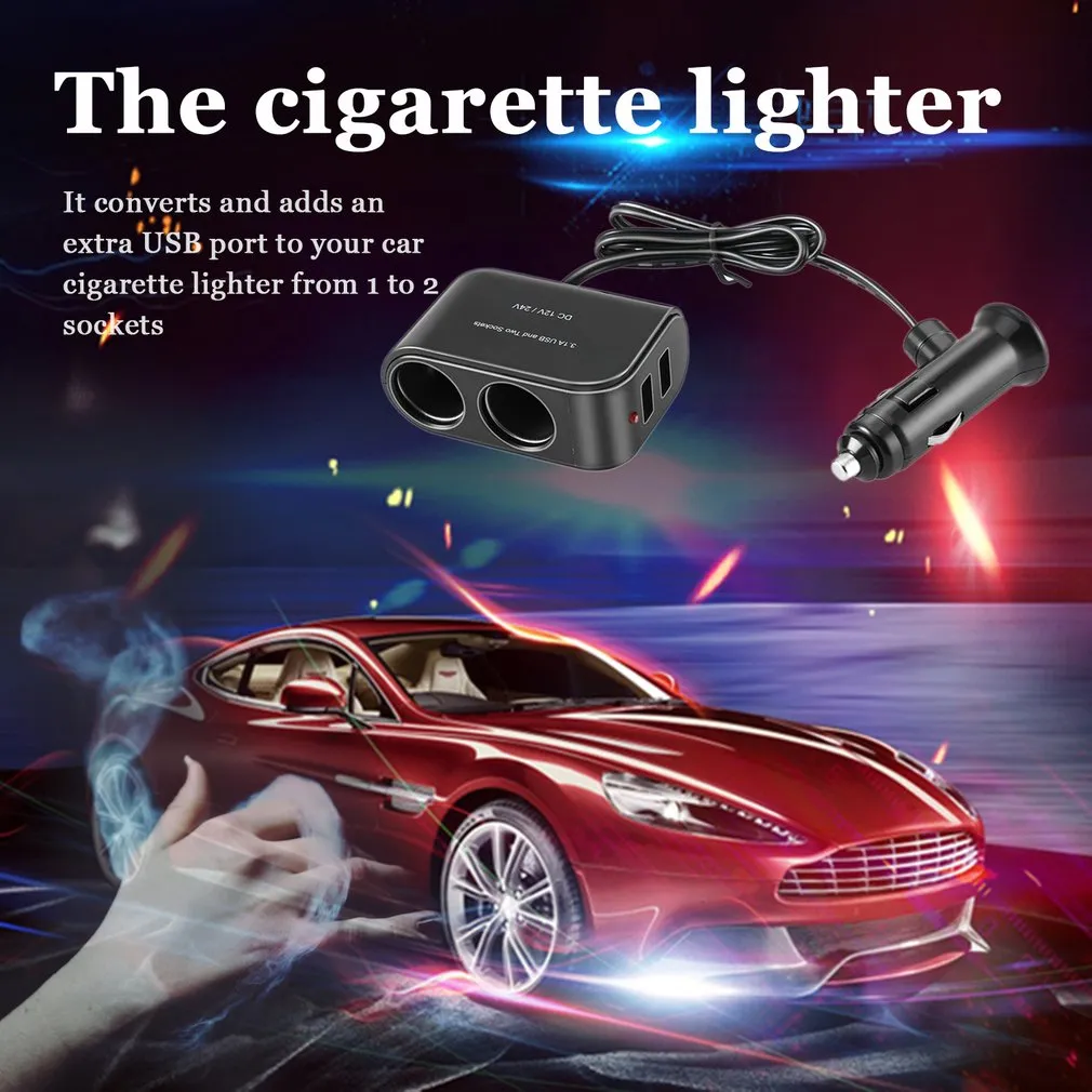 2 way cigarette lighter splitter 2 Way Car Cigarette Lighter +LED Light Switch Auto... From Ddmyjan, $28.93
