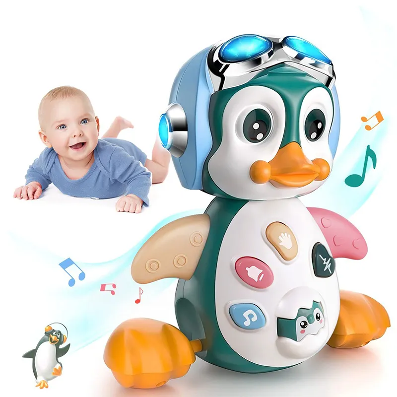 Musical Penguin Baby Crawling Toy With Moving Walking And Dancing Security  Lights Interactive Toddler Development And Tummy Time Gift From Ddmymaster,  $33.6 | DHgate.Com