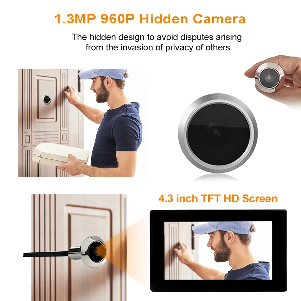 Security Edimax Door Camera Diy Peephole Camera EDIMAX Smart - Main Image