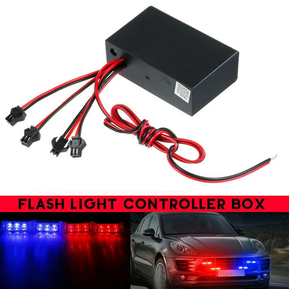 4-Way LED Strobe Flash Light Brake Controller, Emergency Flasher Box ...