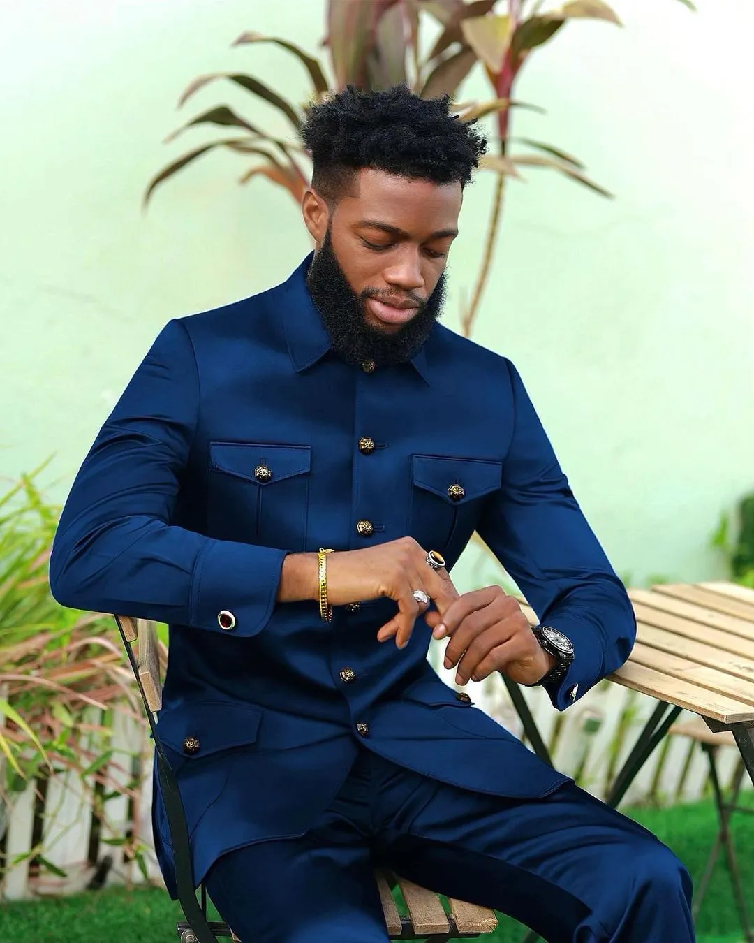 Blue mens blazer jacket sale