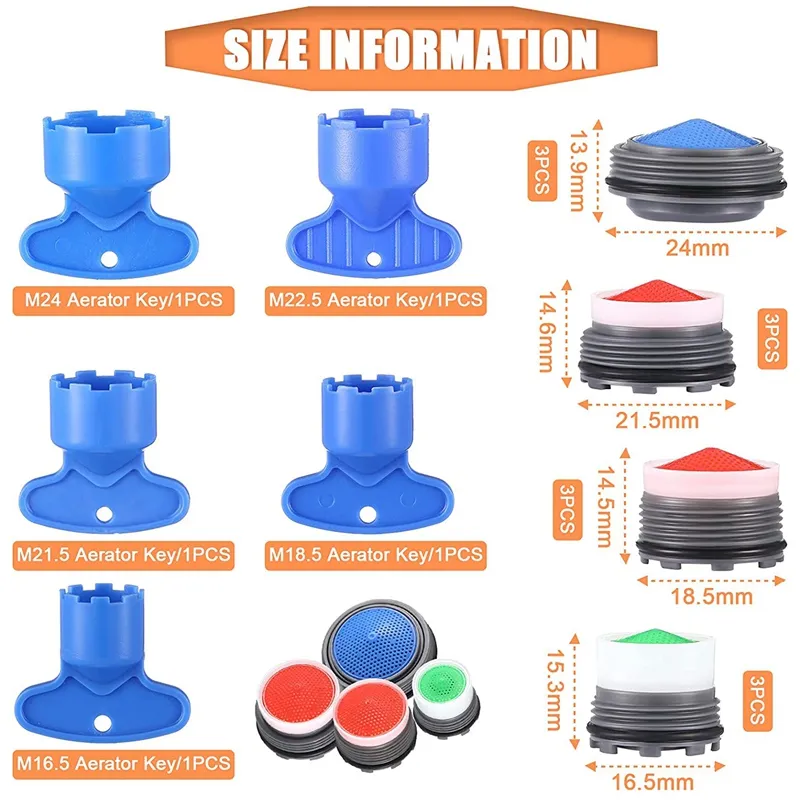 DHgate.com:12 Pieces Faucet Aerator For Cache Aerators And 5 Pieces ...