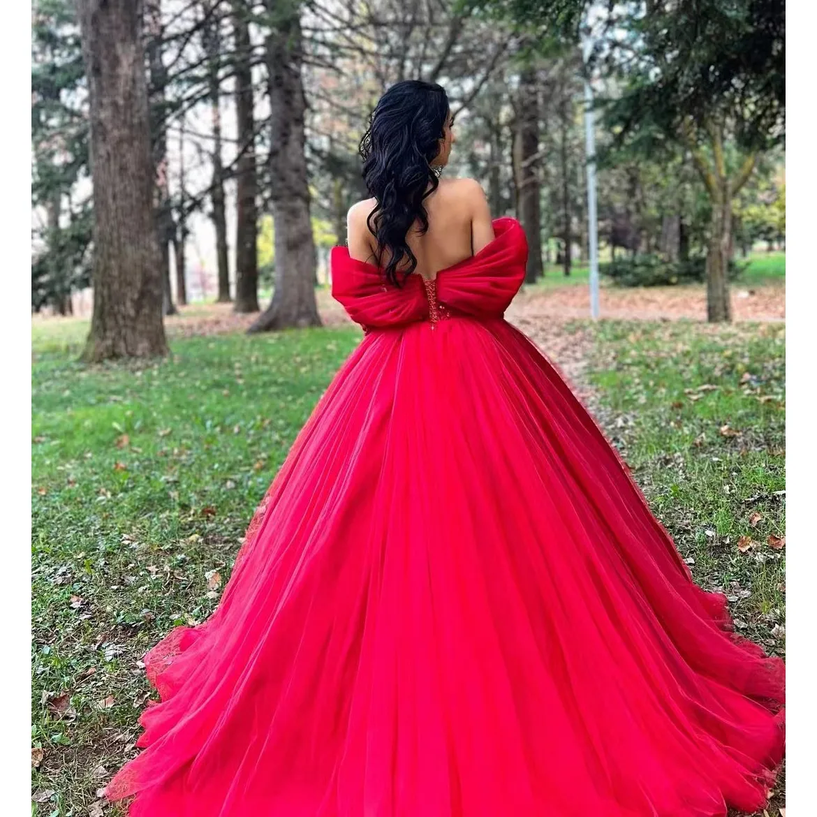 Red Prom Dresses For Women Long Sleeve Evening Dress Formal Party Gowns  Vestidos De Gala Bow Gowns Custm From 148,34  | DHgate