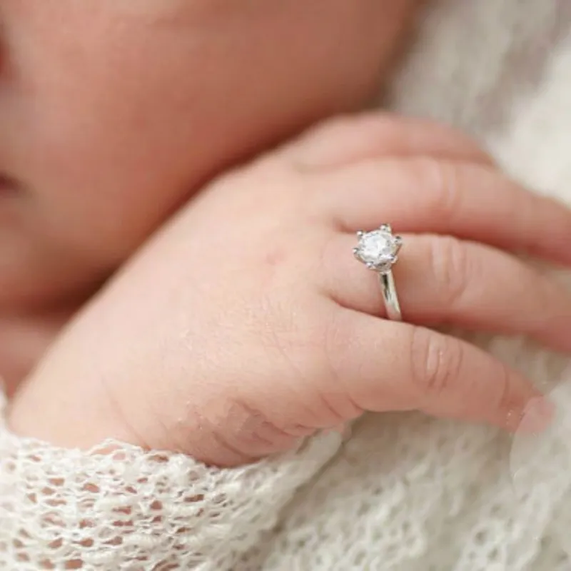 Diamond rings for baby girl deals