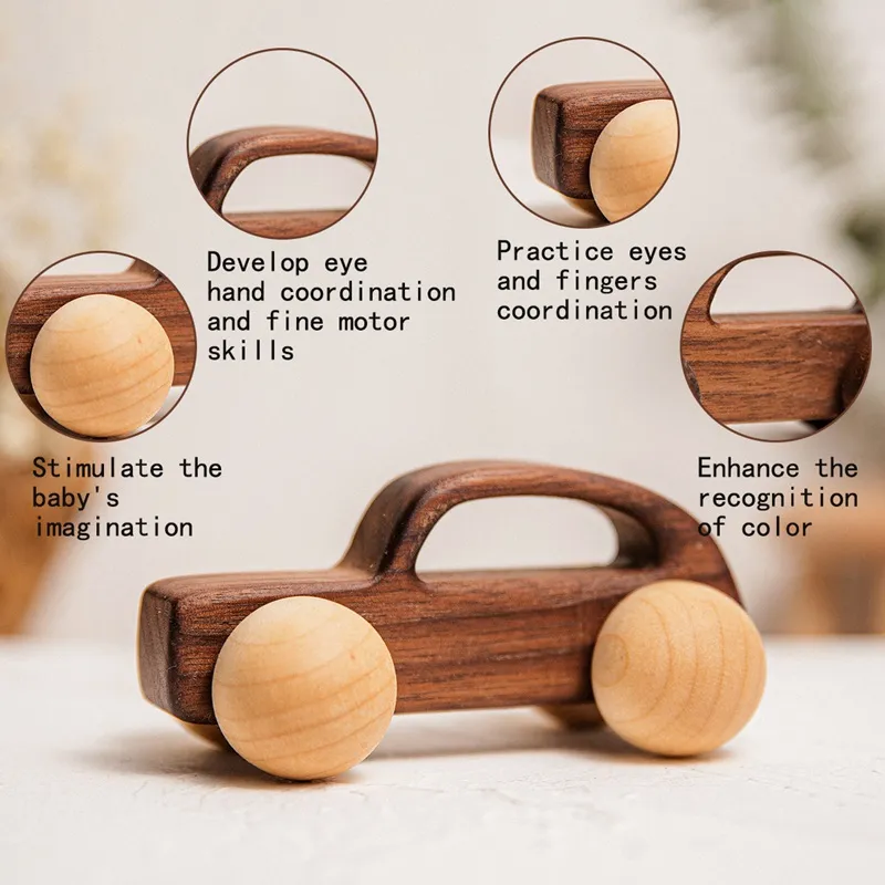 Nordic Wooden Montessori Blocks Safe Educational High End Baby Toys
